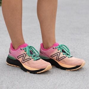 🌸💚 New Balance Trail Running Shoes Pink Teal | Comfortable Athletic Sneakers